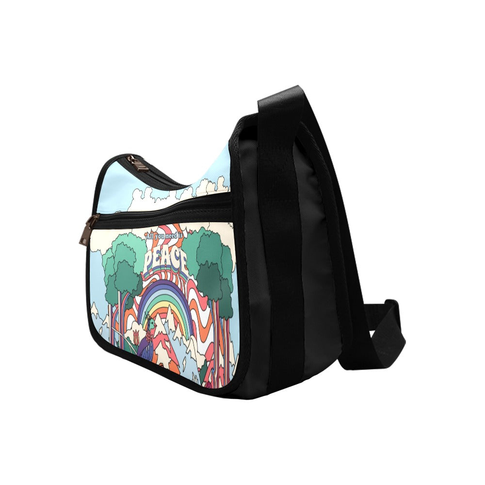 All You Need Is Peace Crossbody Bag - Offbeat Sweetie