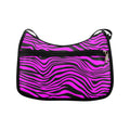 Neon Zebra Fuchsia Crossbody Bag