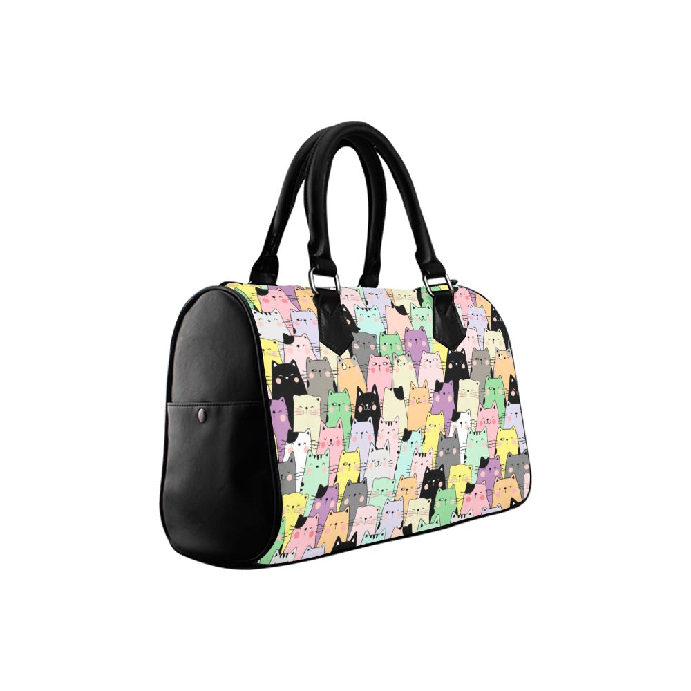 You've Got To Be Kitten Me Boston Handbag - Offbeat Sweetie