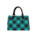 Pennyroyal Teal Plaid Boston Handbag