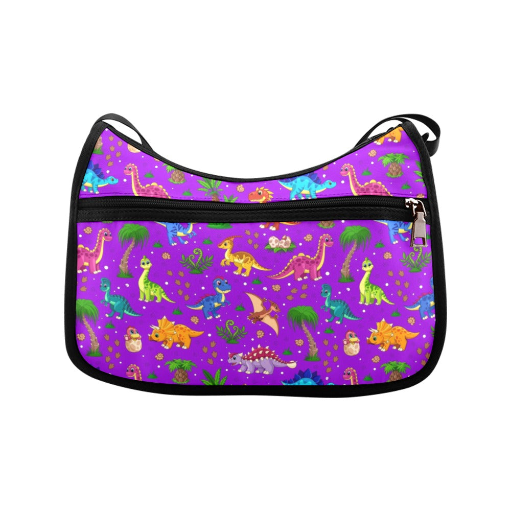Purple Baby Dinos Crossbody Bag - Offbeat Sweetie