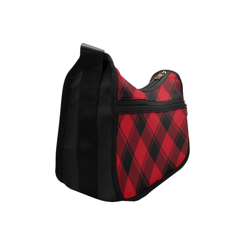 Toffee Apple Plaid Crossbody Bag