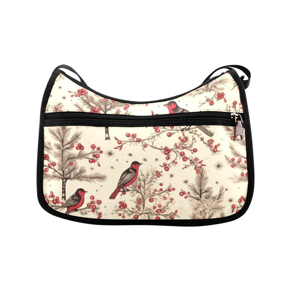 Christmas Birds Crossbody Bag - Offbeat Sweetie