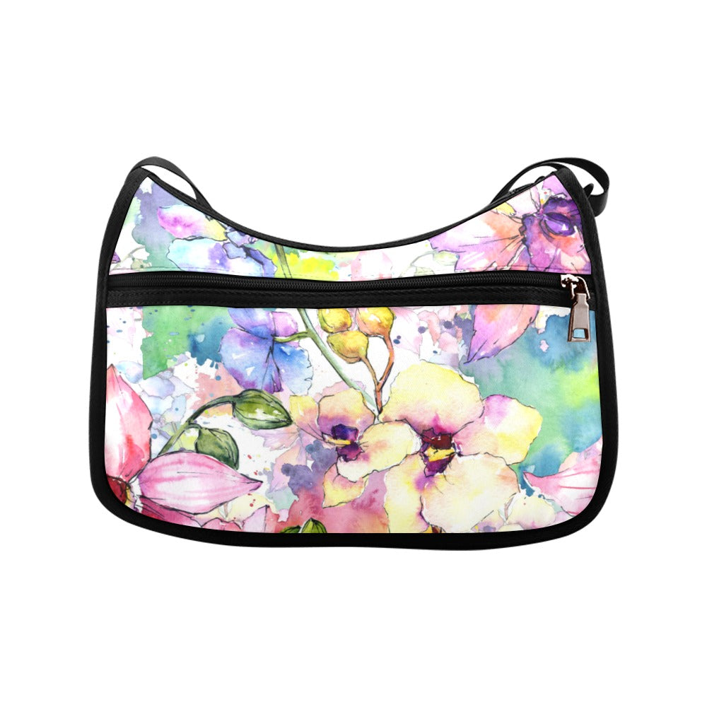 Watercolour Flowers Crossbody Bag - Offbeat Sweetie