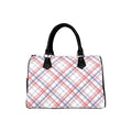 Candy Stripe Plaid Boston Handbag