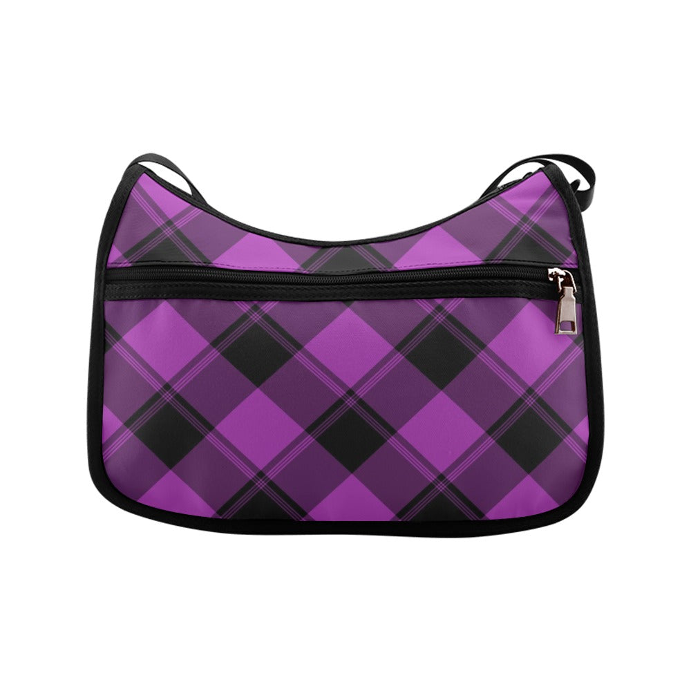 Purple Reign Plaid Crossbody Bag