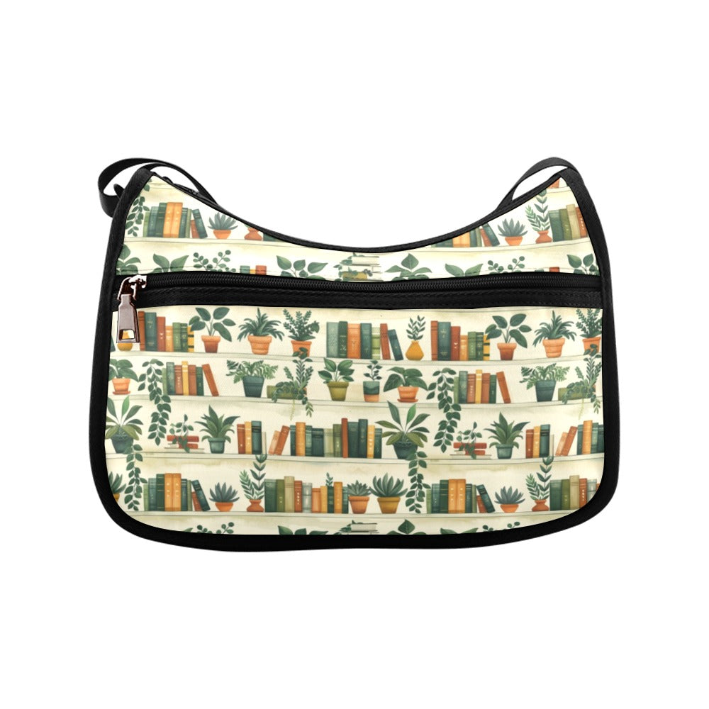 Books And Plants Crossbody Bag - Offbeat Sweetie