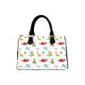 Dino Christmas Boston Handbag - Offbeat Sweetie
