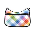 Watercolour Rainbow Plaid Crossbody Bag