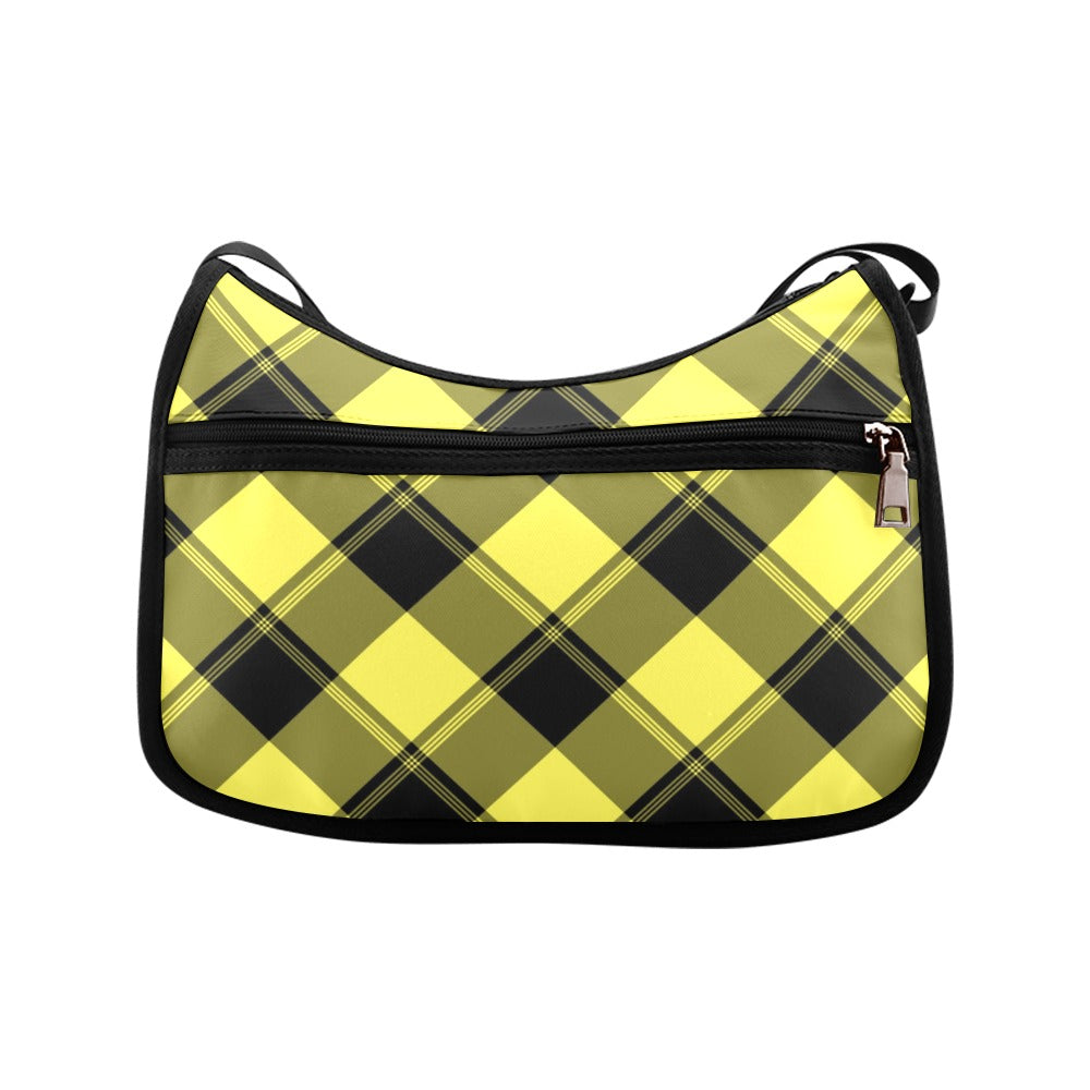 Sunny Yellow Plaid Crossbody Bag