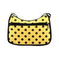 Yellow And Black Polka Dot Crossbody Bag