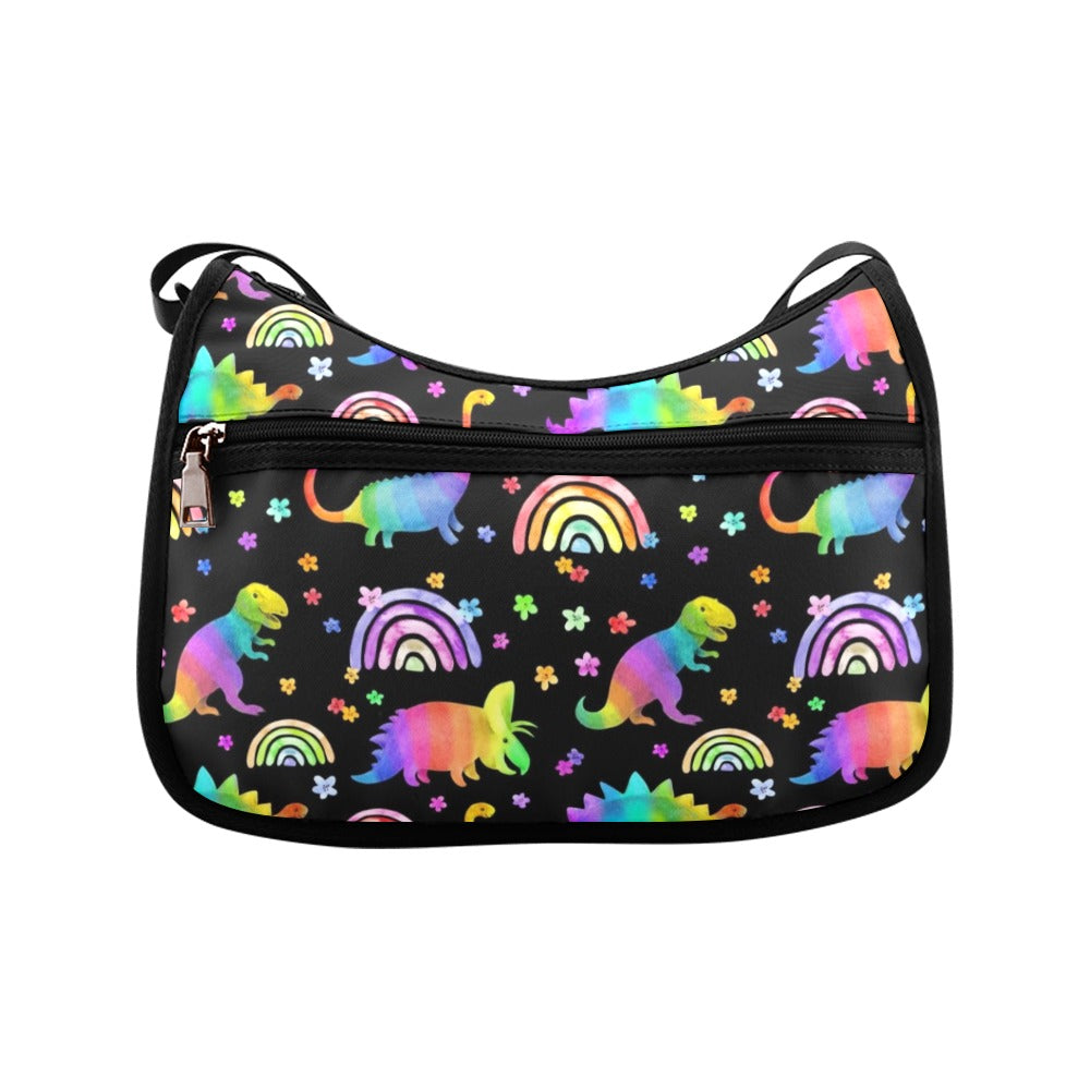 Rainbow Dinos Crossbody Bag - Offbeat Sweetie
