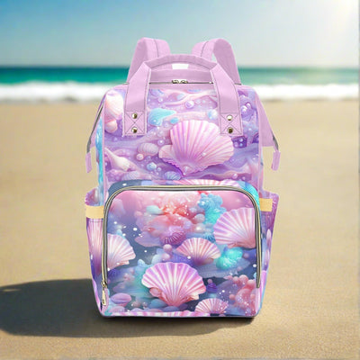 Pastel Seashells Multi-Function Backpack