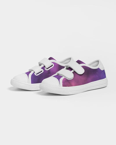 Cosmic Violet Kids Velcro Sneakers - Offbeat Sweetie
